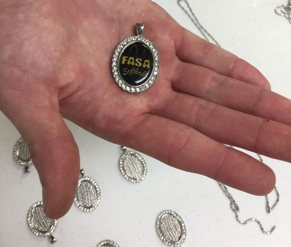 Custom Softball Charms for FASA Organization