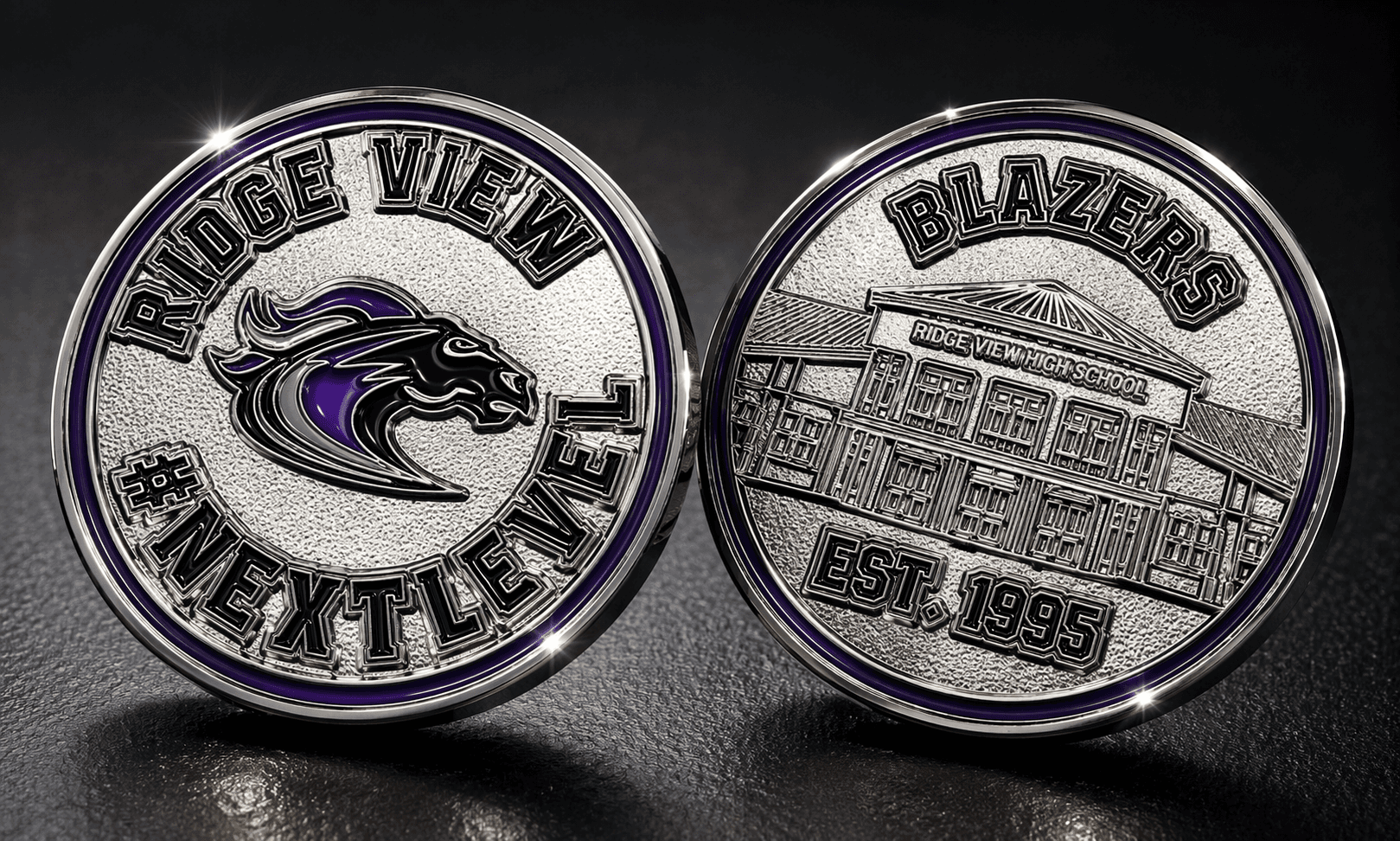 Elite heritage finish custom coin