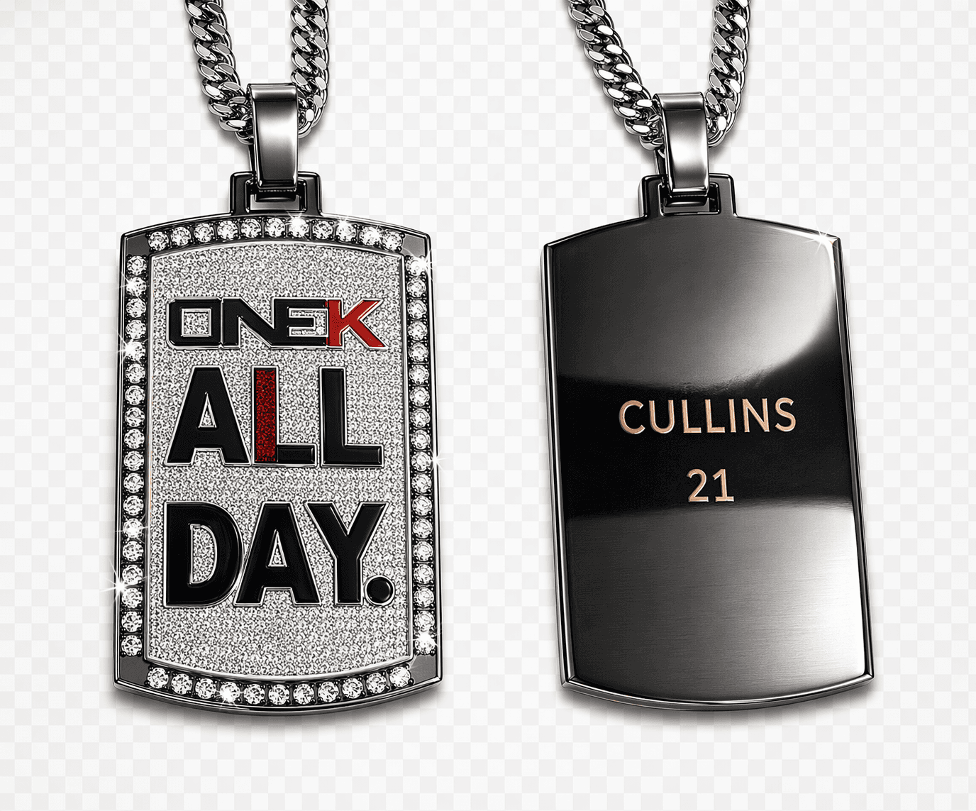 Custom dog tag with QR code and digital keepsake integration