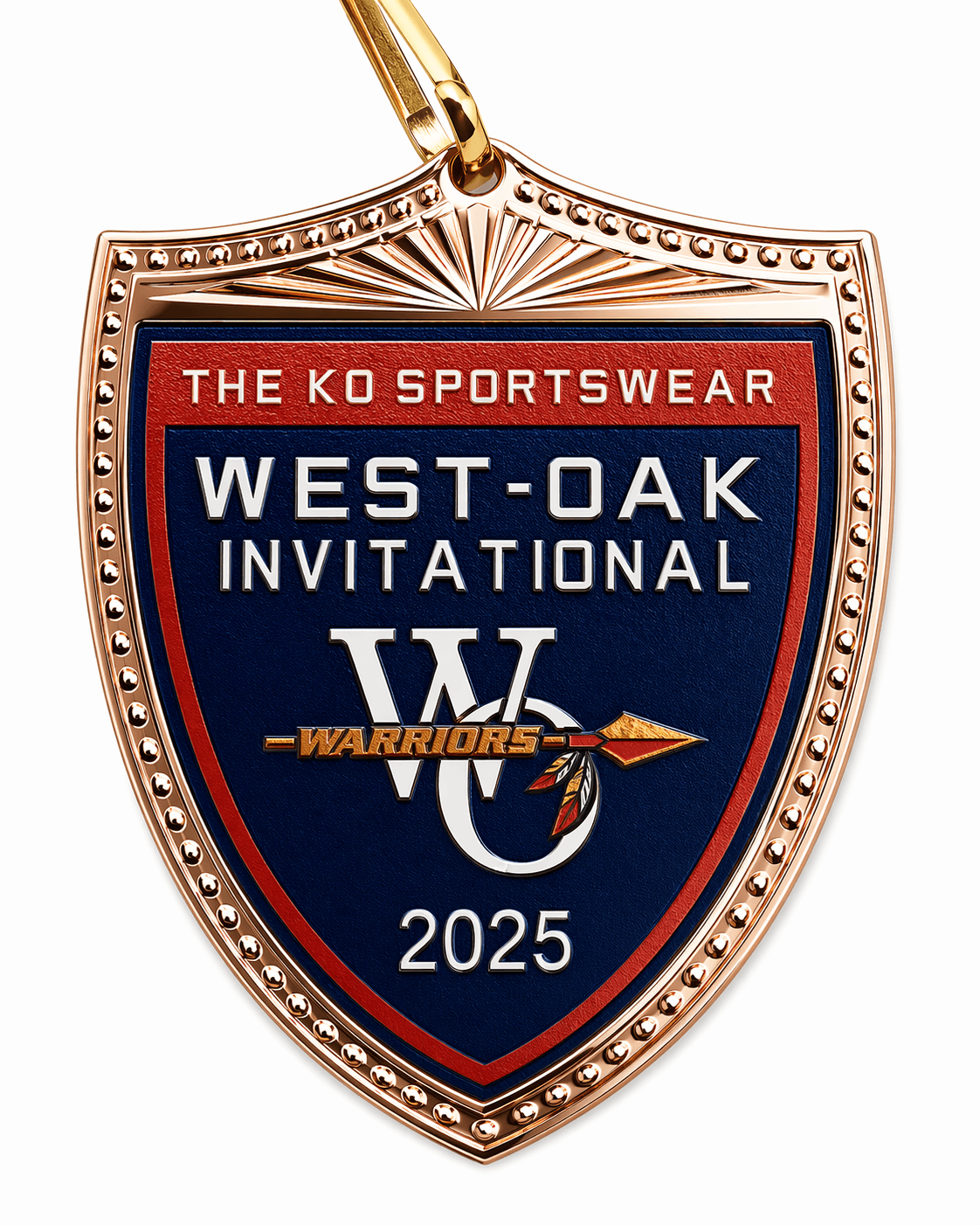 Xpress custom sports medal alt angle
