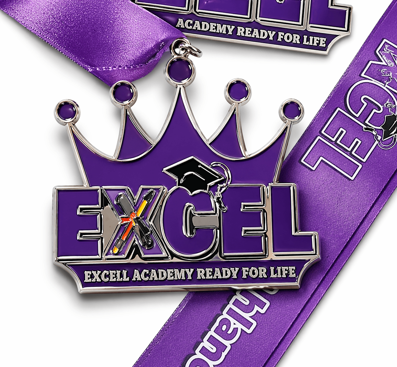 Elite bespoke medal full color enamel