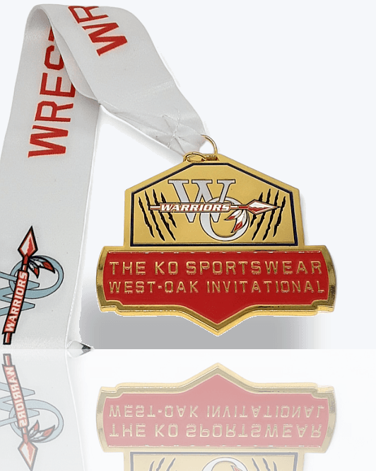 Elite warrior-style polished medal