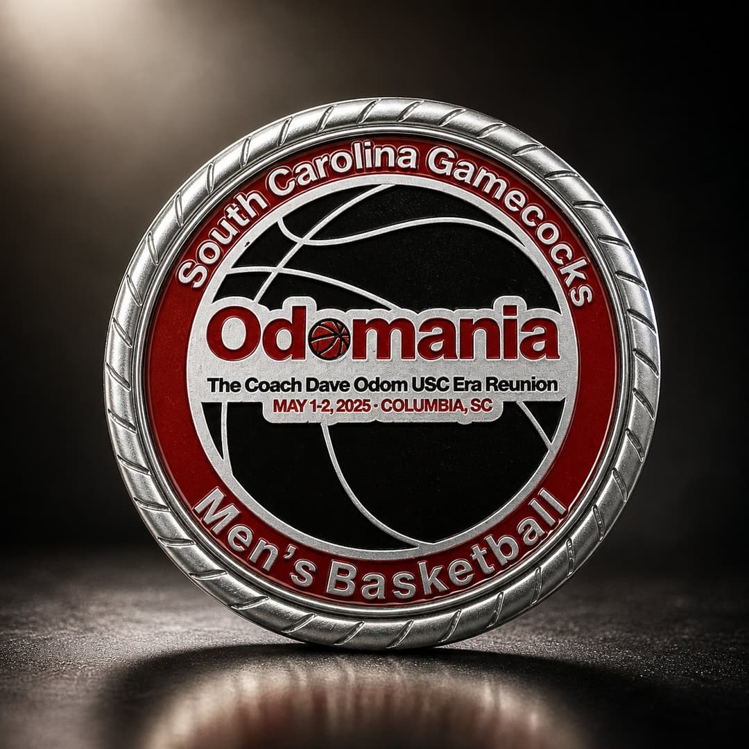Elite bespoke custom challenge coin with dual-plated finish and deep relief