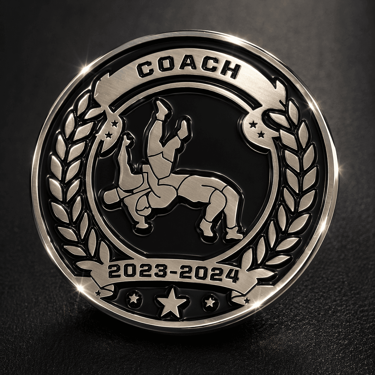 Xpress custom challenge coin with brilliant plating