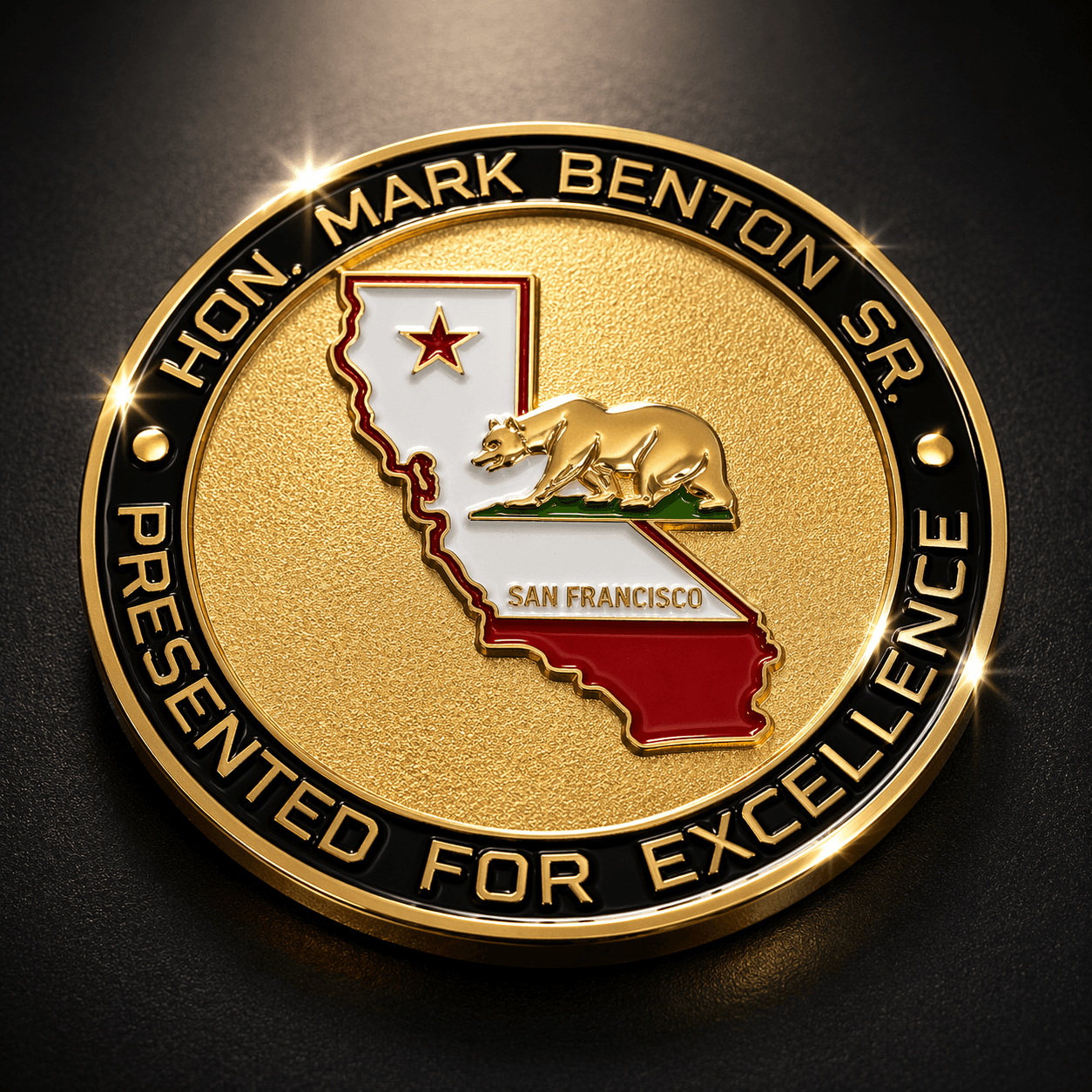 Elite premium sterling silver custom coin