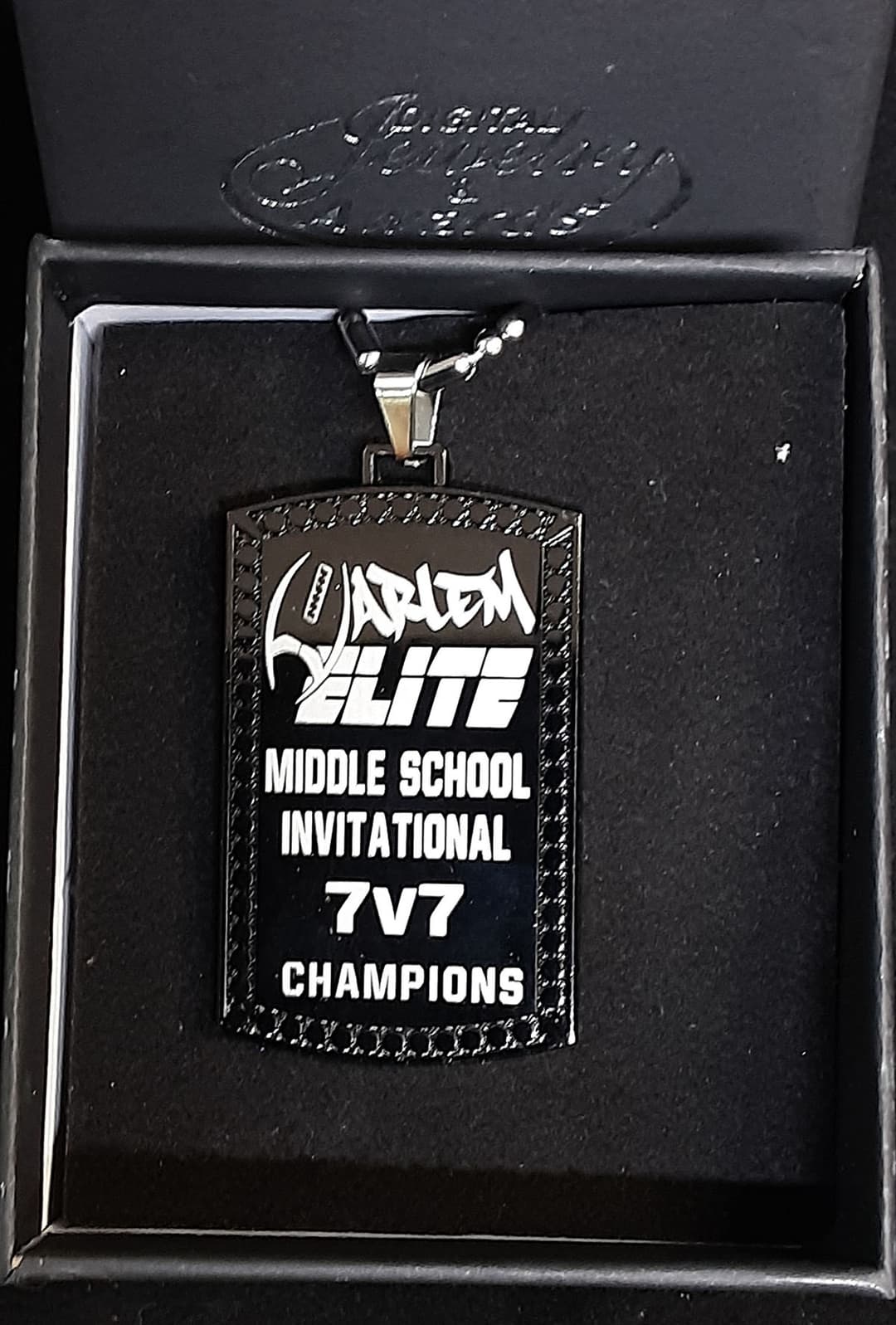 Xpress custom military-style dog tags with personalized laser engraving for teams
