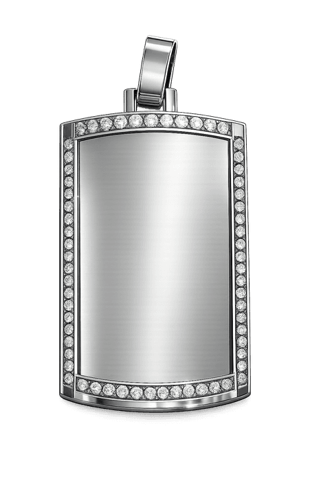 Traditional phat tag in silver